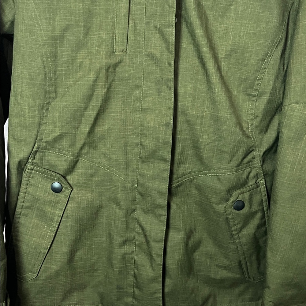 North End Olive Utility Hooded Jacket for Women - Picture 7 of 11